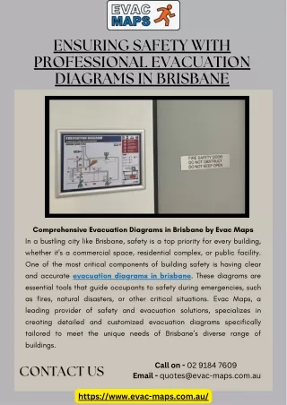 Ensuring Safety with Professional Evacuation Diagrams in Brisbane