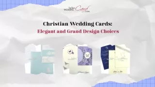 Christian Wedding Cards Elegant and Grand Design Choices