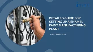 Detailed Report On Enamel Paint Manufacturing Unit PDF