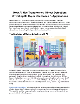 How AI Has Transformed Object Detection_ Unveiling Its Major Use Cases & Applications