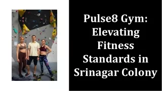 Pulse8 Gym The Best Gyms Center in Srinagar Colony for All Fitness Needs