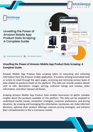 Unveiling the Power of Amazon Mobile App Product Data Scraping- A Complete Guide.ppt