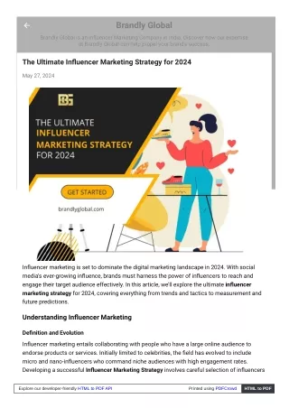 The Ultimate Influencer Marketing Strategy for 2024