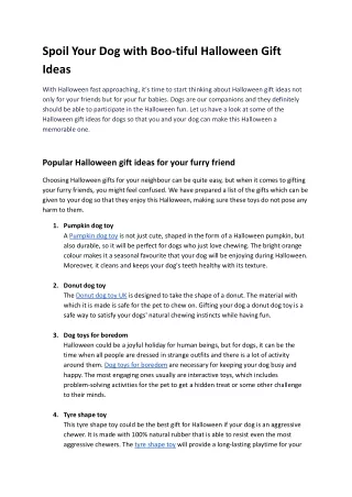 Spoil Your Dog with Boo-tiful Halloween Gift Ideas.docx