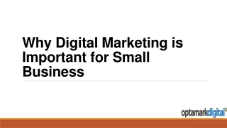 Why Digital Marketing is Important for Small Business