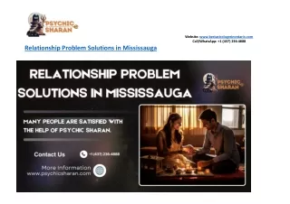 Relationship Problem Solutions in Mississauga