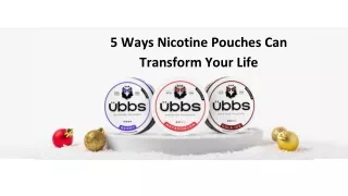 5 Ways Nicotine Pouches Can Transform Your Life