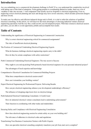 Rework Your Business Development Undertaking with Qualified Electrical Consultin