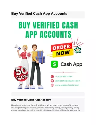 Buy Verified Cash App Accounts