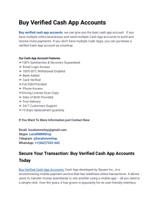 10 Super Useful Tips To Improve  Buy Verified Cash App Account