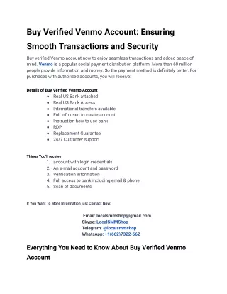 10 Super Useful Tips To Improve Buy Verified Venmo Account
