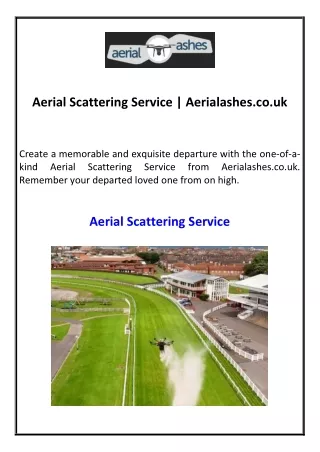 Aerial Scattering Service  Aerialashes.co.uk