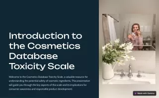 Cosmetics Database Toxicity Scale | Mollie Mason