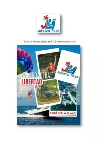 Turismo de naturaleza en RD | Jeloumatours.com