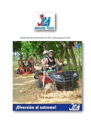 Aventuras de Ecoturismo en RD | Jeloumatours.com