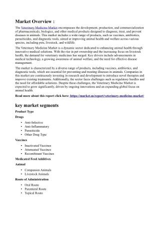 Veterinary Medicine Market Growth Drivers: Increasing Pet Ownership
