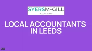 Local Accountants in Leeds  Syers McGill