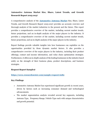 Automotive Antenna Market