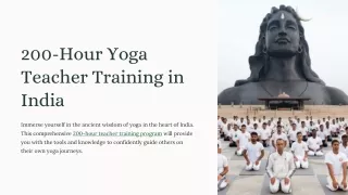 200 Hour Yoga Teacher Training In Rishikesh, India