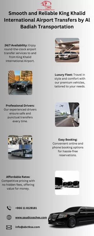 King Khalid International Airport Transfers by Al Badiah Transportation