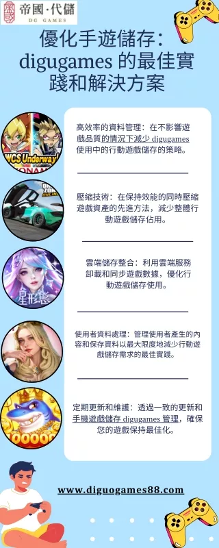 優化手遊儲存：digugames 的最佳實踐和解決方案