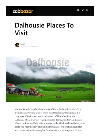 dalhousie tourist places