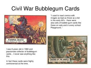 Civil War Bubblegum Cards