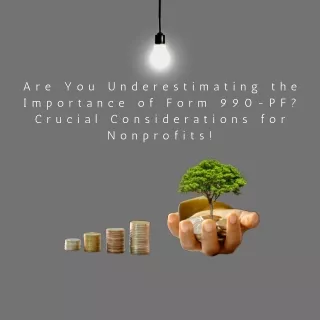 Are You Underestimating the Importance of Form 990-PF Crucial Considerations for Nonprofits!