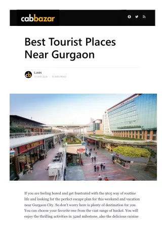 Places to visit near Gurgaon