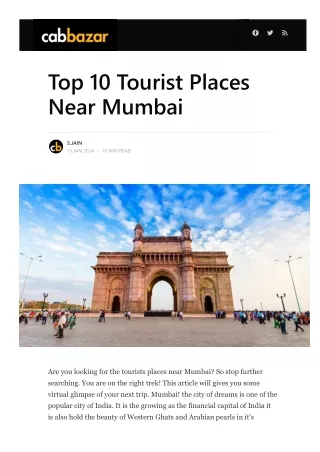 Places to visit near Mumbai