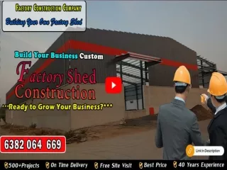 Factory Shed Construction In Coimbatore