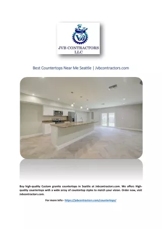 Best Countertops Near Me Seattle | Jvbcontractors.com