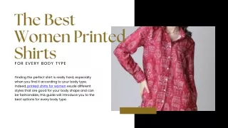 The Best Women Printed Shirts