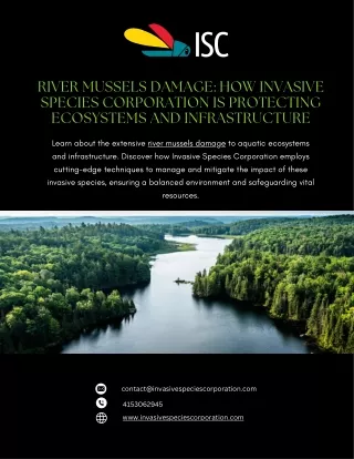 River Mussels Damage How Invasive Species Corporation is Protecting Ecosystems and Infrastructure