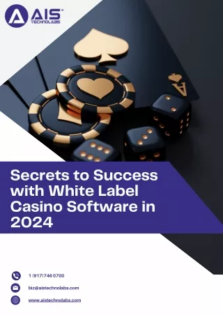 Secrets to Success with White Label Casino Software in 2024