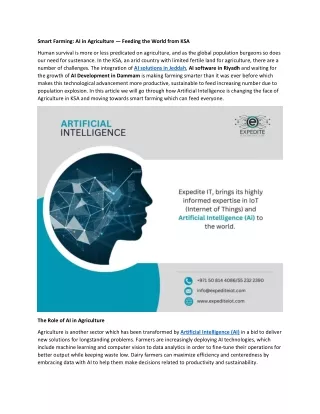 AI in Agriculture-KSA