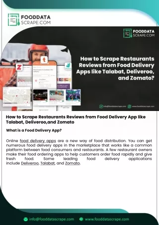 How to Scrape Restaurants Reviews from Food Delivery Apps like Talabat, Delivero