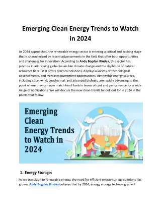 2024’s Most Anticipated Clean Energy Innovations