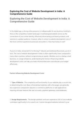 Website Development agency in Delhi