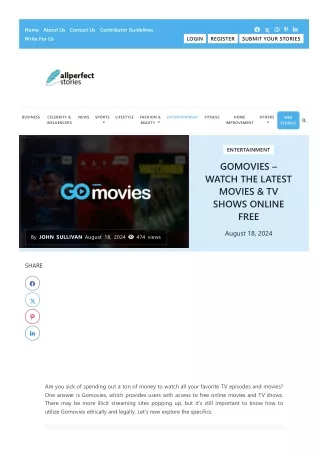 Gomovies - Top Destination for Free Movies & TV Streaming