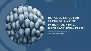 Zinc Pyrophosphate Manufacturing Plant Project Report