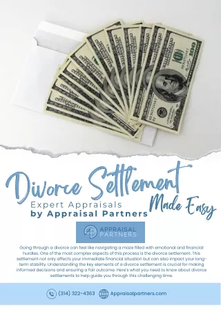 Divorce Settlement Made Easy Expert Appraisals by Appraisal Partners