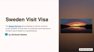 Unlock the Beauty of Sweden with a Sweden Visit Visa