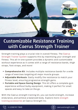 Customizable Resistance Training with Caerus Strength Trainer