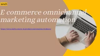 E commerce omnichannel marketing automation