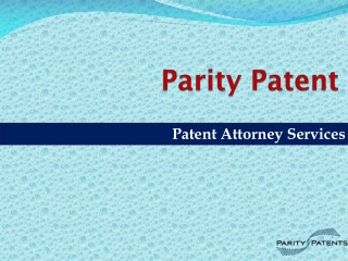 Patent Attorney Services