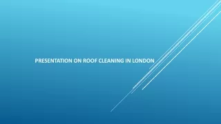 Presentation on Roof Cleaning in London