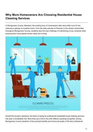 Why More Homeowners Are Choosing Residential House Cleaning Services