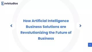 How Artificial Intelligence Business Solutions are Revolutionizing the Future of