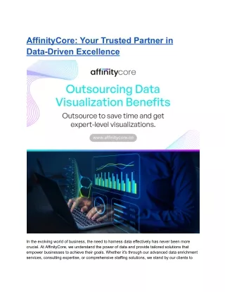 AffinityCore_ Your Trusted Partner in Data-Driven Excellence